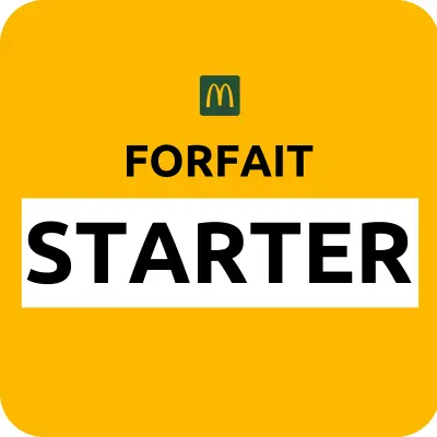 Forfait Starter McDonald's