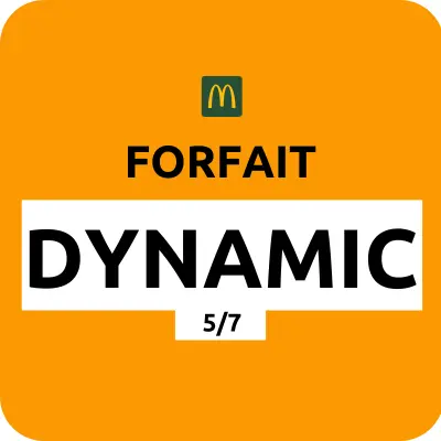 Forfait Dynamic McDonald's 5/7