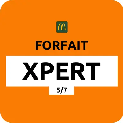 Forfait Xpert McDonald's 5/7